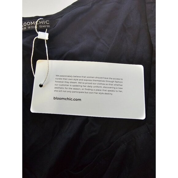 Bloomchic Black Sleeveless Dress With Tie Waist Size 18-20 Womens 18 20 NEW NWT - Picture 4 of 6